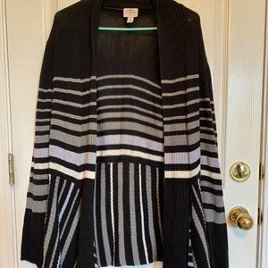Women's Cardigan with Stripes size M
